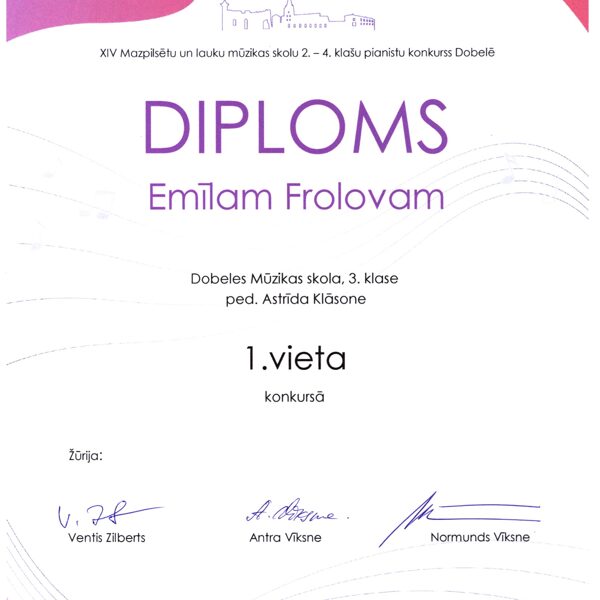 XIV Mazpilsētu un lauku MS 2.-4.klašu pianistu konkurss 01.04.2026.