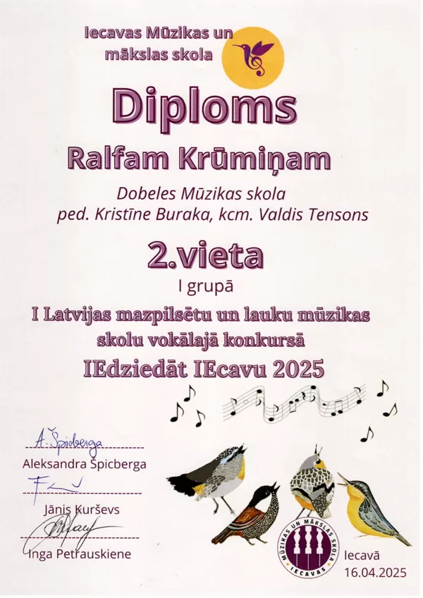 Vokālistu konkurss 16.04.2025.