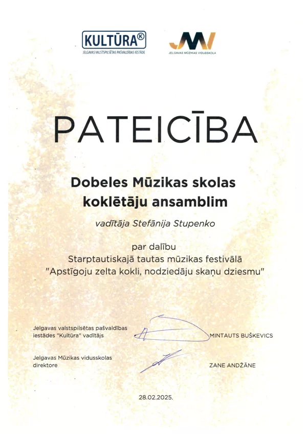 Starptautiskais tautas mūzikas festivāls Jelgavā 28.02.2025.