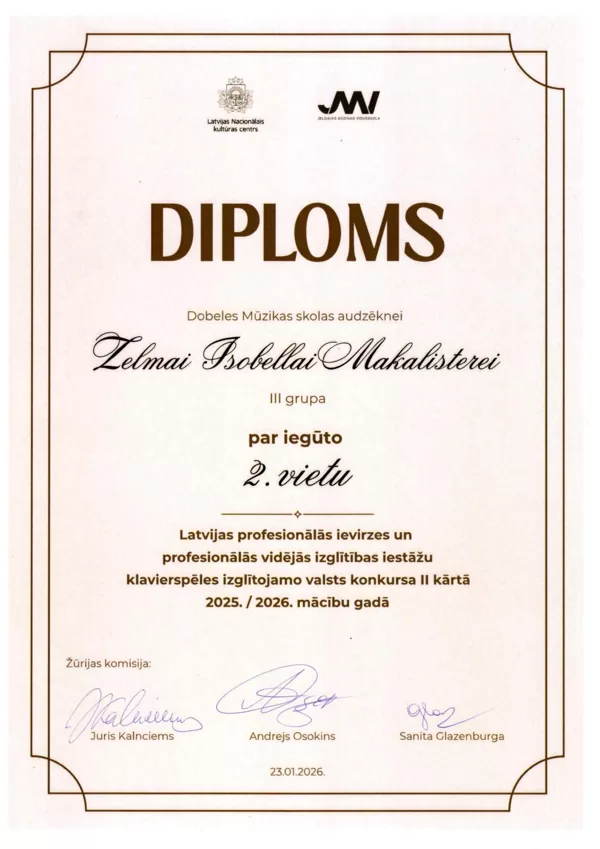 Valsts konkurss IP Klavierspēle 23.01.2026
