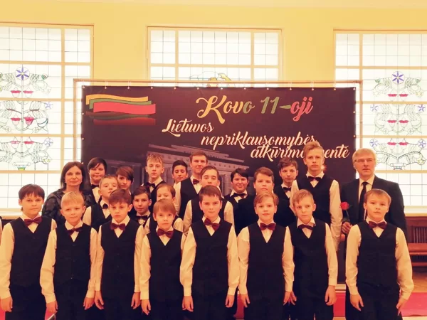 Zēnu koris  bērnu koru festivālā Lietuvā, 11.03.2020.