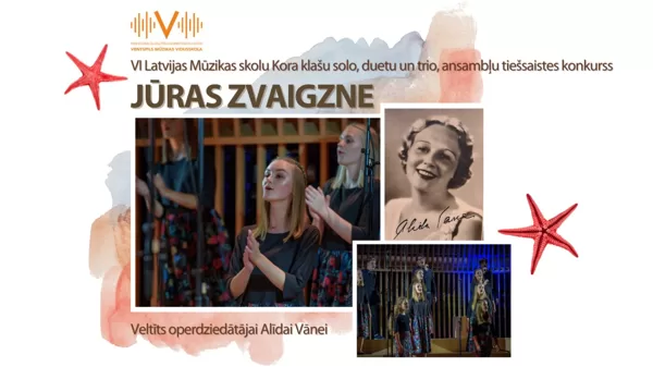 VI Latvijas Mūzikas skolu Kora klašu solo, duetu un trio, ansambļu tiešsaistes konkurss "Jūras zvaigzne" Ventspilī, 29.10.2021.