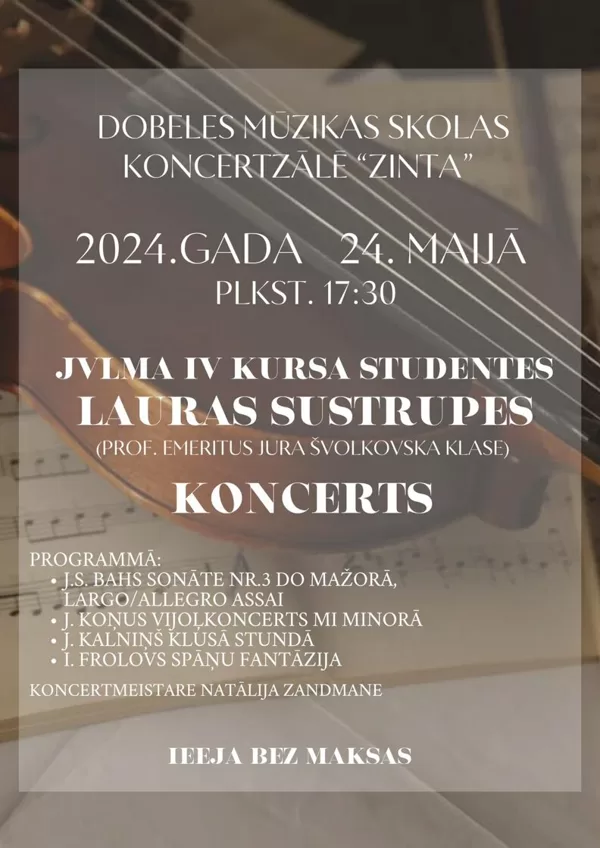 Lauras Sustrupes koncerts
