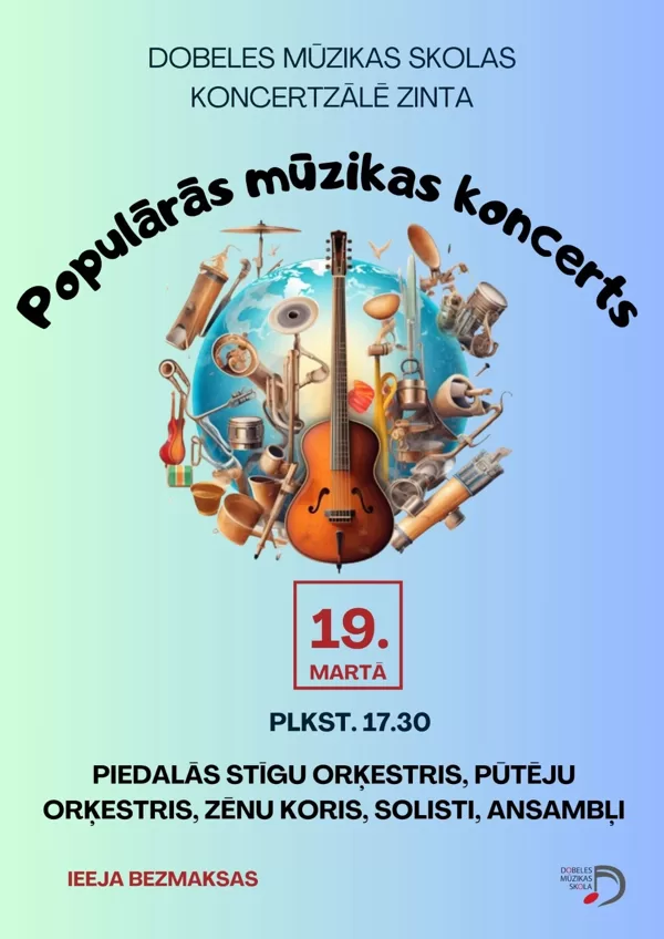 Populārās mūzikas koncerts  19.03.2024.