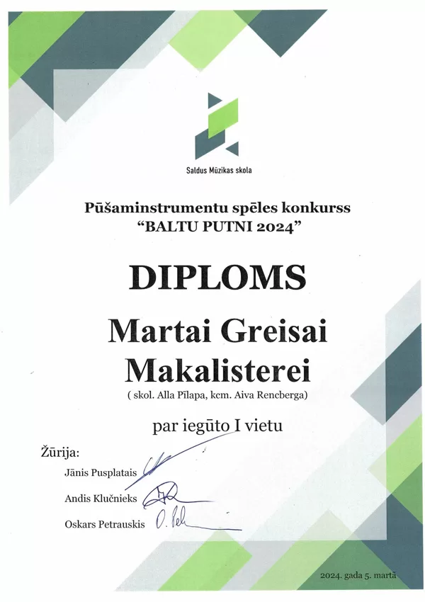 Konkurss "Baltu putni 2024"