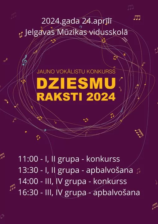 "Dziesmu raksti 2024" 24.04.2024.